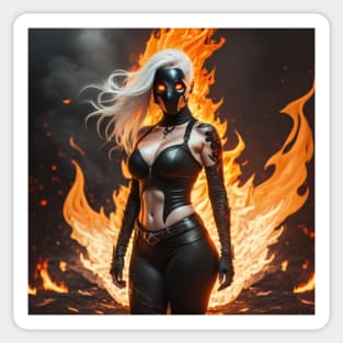 Fire girl Sticker